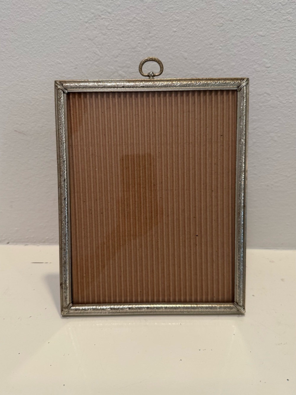 Vintage Antique Style Silver Tone 8x10 Picture Frame